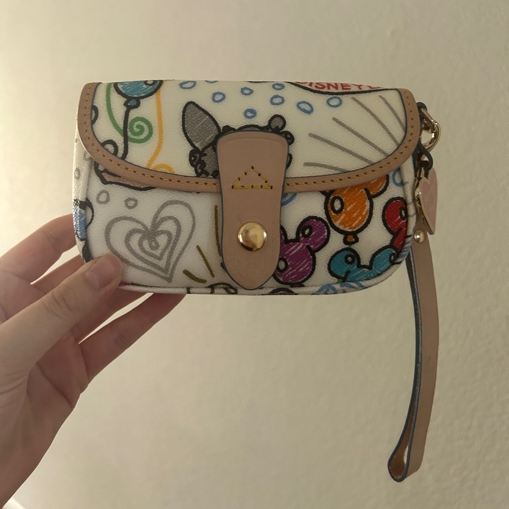 Dooney & Bourke x Disney Parks Sketch Wristlet, Rare, Collectors Item– EUC - Picture 2 of 13